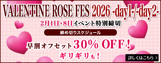 VALENTINE ROSE FES 2026 -day1-/-day2 入稿スケジュール